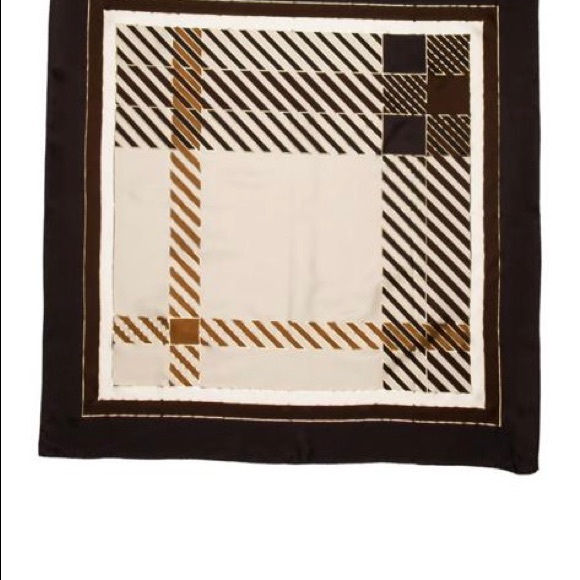 Burbery Brown And Cream Scarves. - Picture 2 of 6